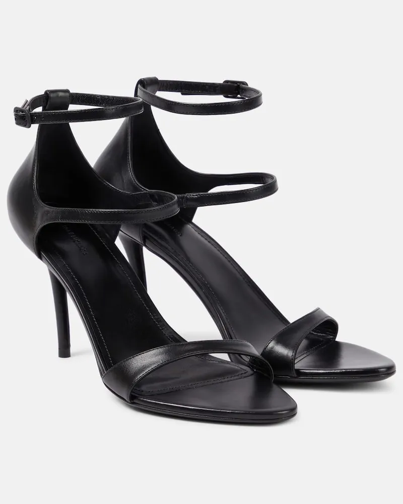 Balenciaga Sandalen Honey aus Leder Schwarz