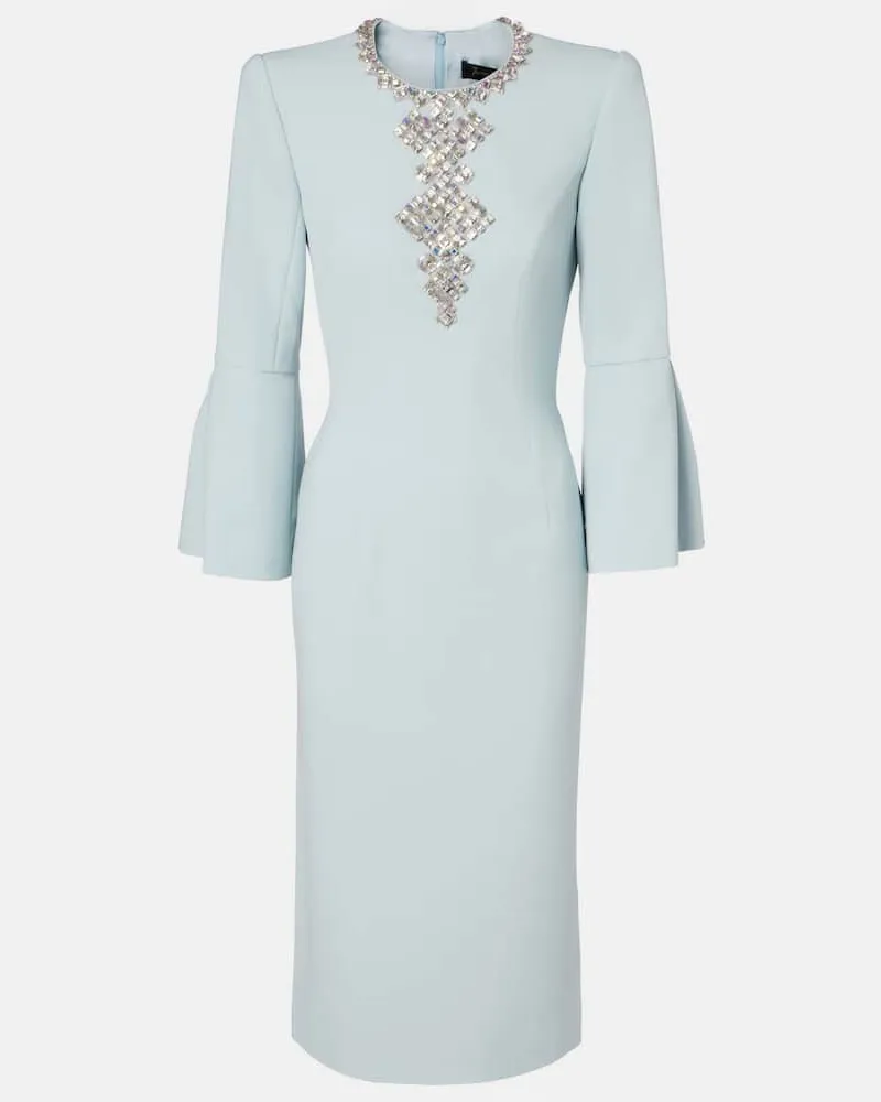 Jenny Packham Robe Margot mit Kristallen Blau