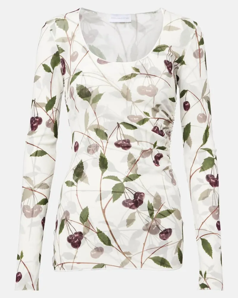 Stella McCartney Top aus Jersey Weiß