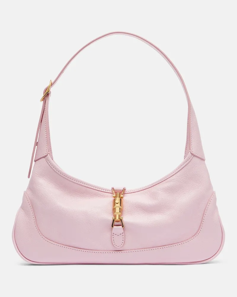 Gucci Schultertasche Jackie Slim Medium aus Leder Rosa