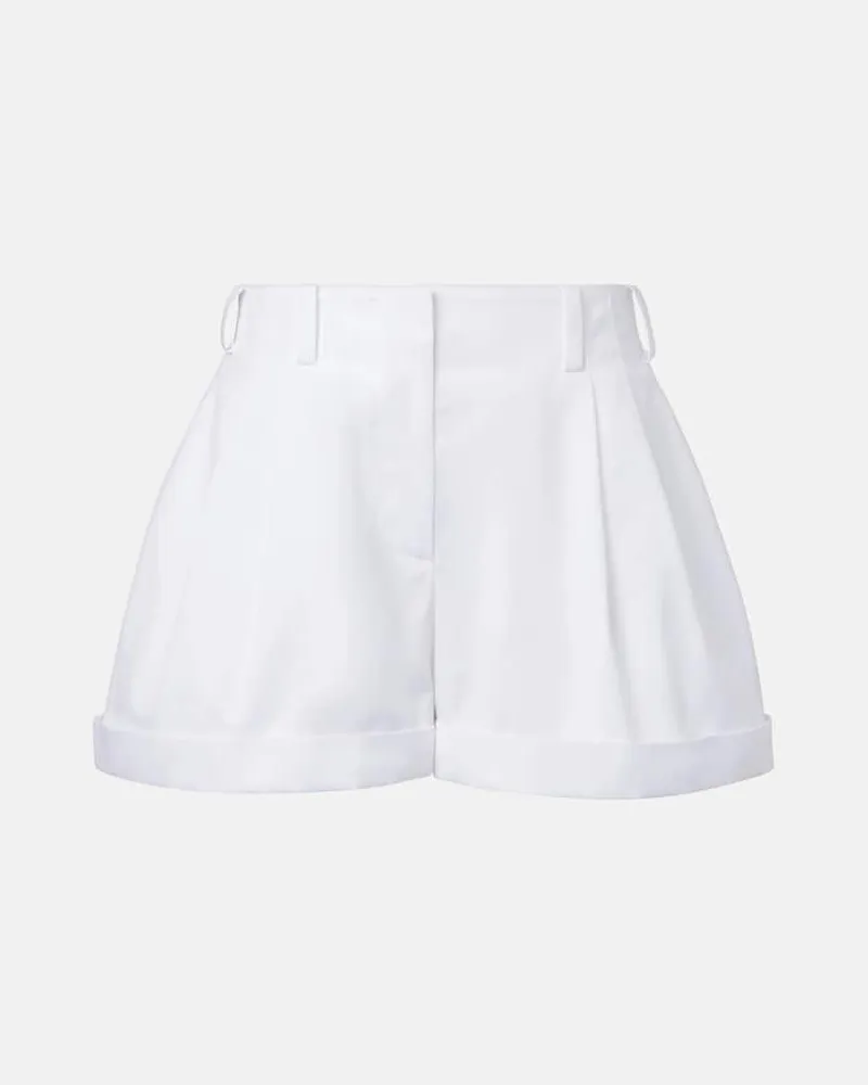 Givenchy Shorts aus Baumwollpopeline Weiß