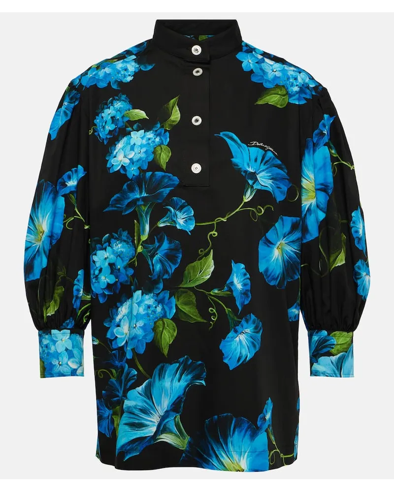Dolce & Gabbana Top aus Baumwolle Schwarz