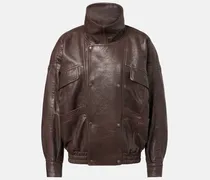 Bomberjacke aus Leder