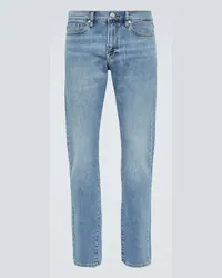 Frame Denim Mid-Rise Skinny Jeans L'Homme Blau