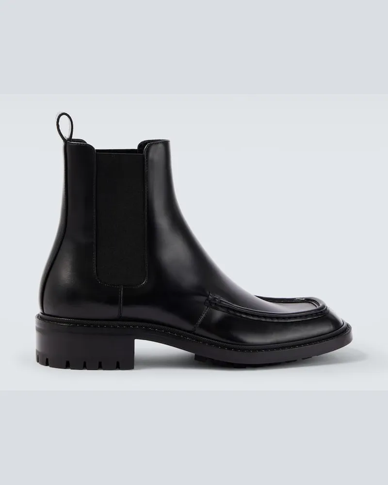 Saint Laurent Chelsea Boots Joe aus Leder Schwarz