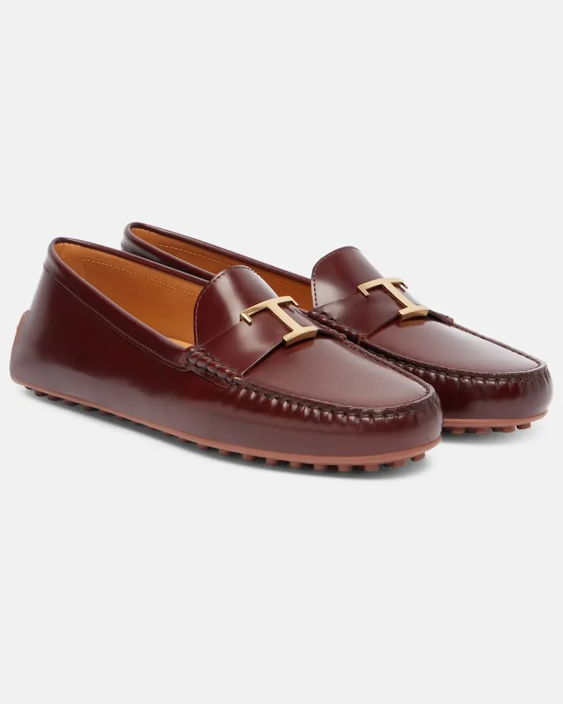 TOD'S Mokassins City Gommino aus Leder Braun