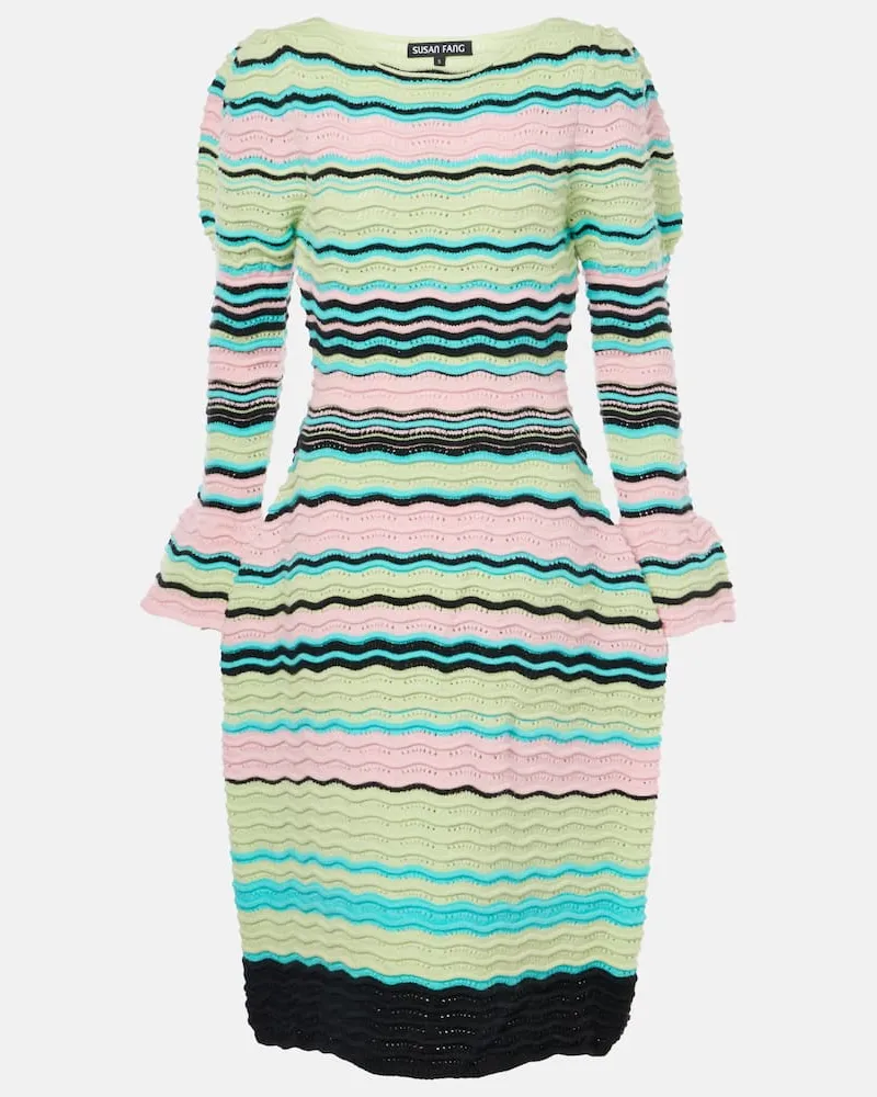 Susan Fang Midikleid aus Strick Multicolor
