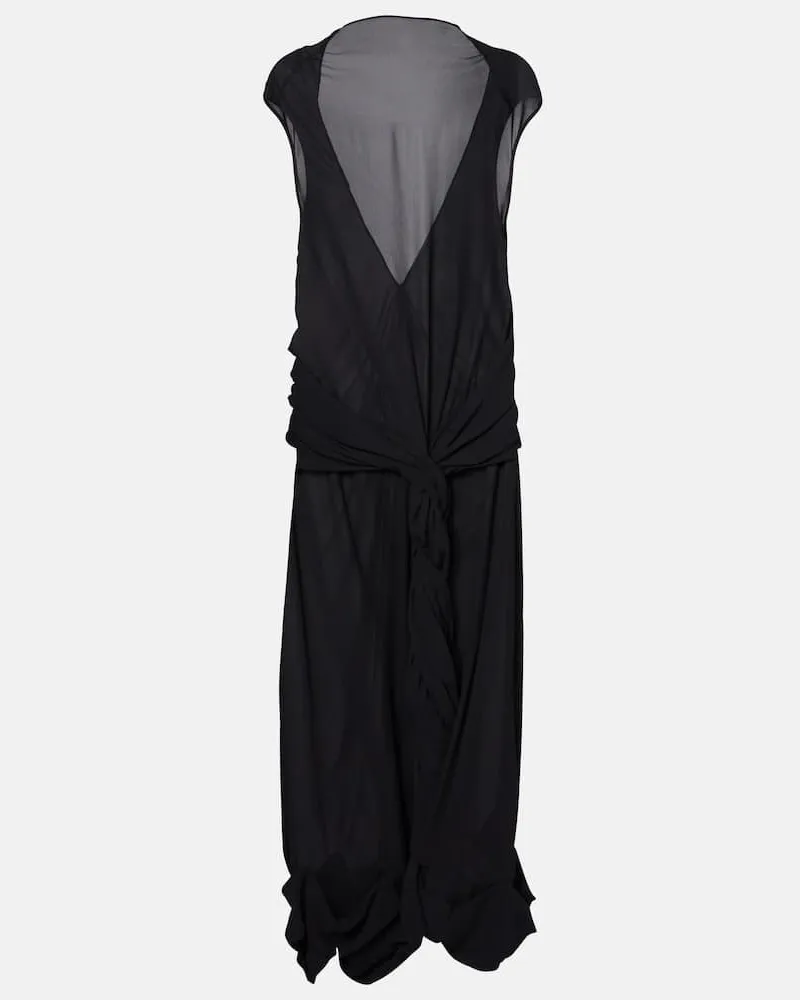 J.W.Anderson Maxikleid aus Jersey Schwarz