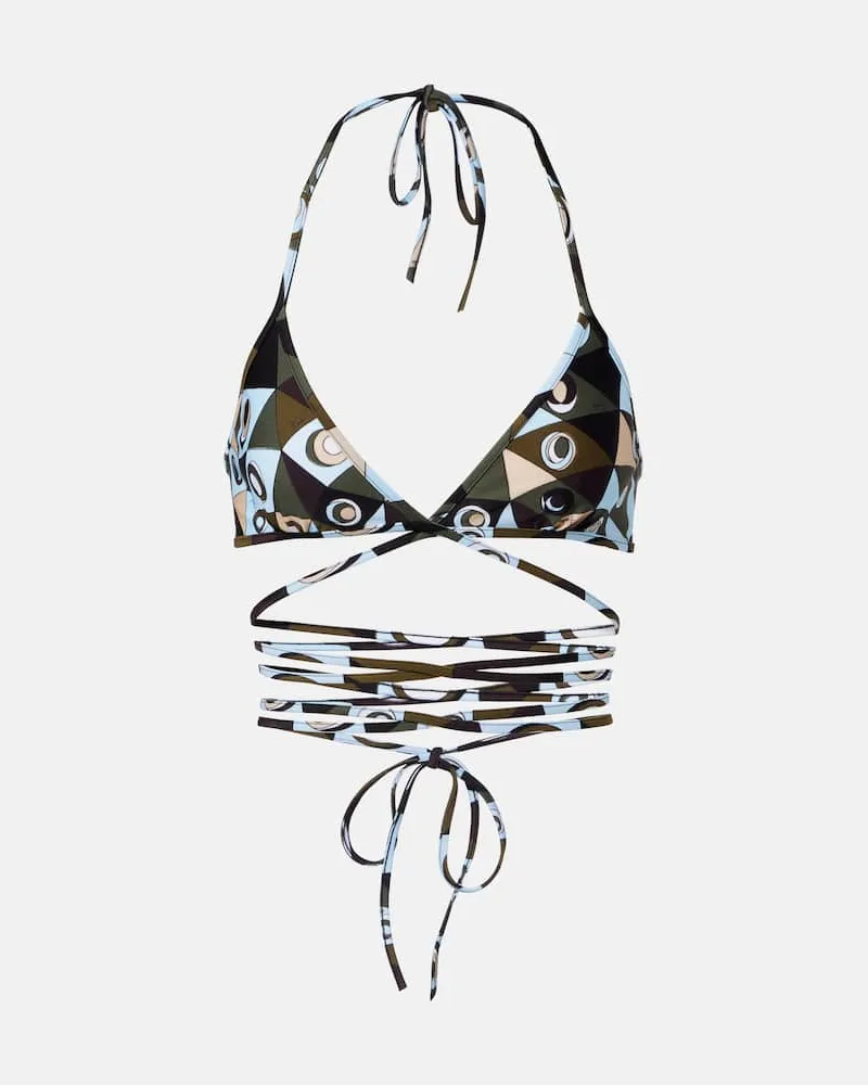 Emilio Pucci Bikini-Oberteil Occhi Multicolor