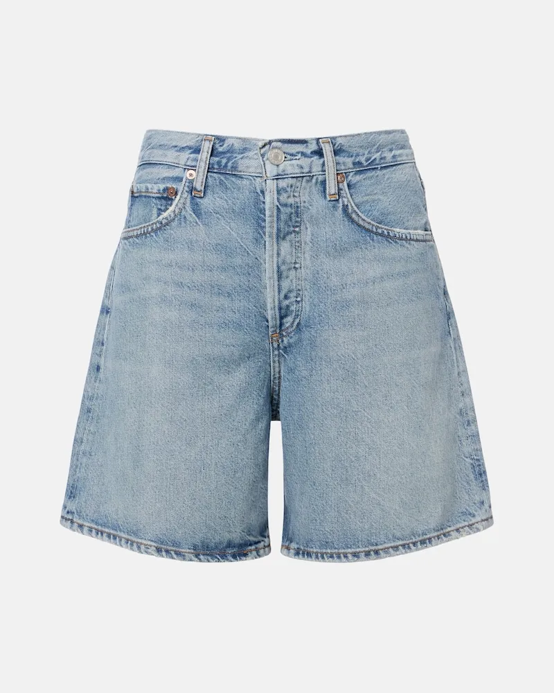 AGOLDE Shorts Dame aus Denim Blau