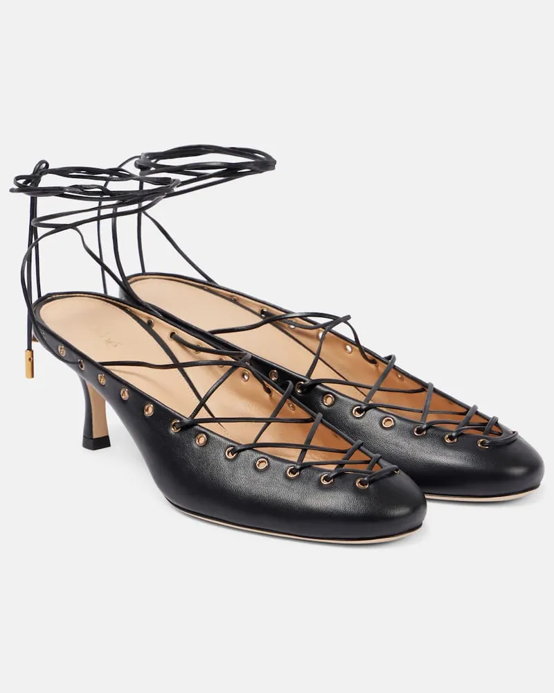 Chloé Chloé Pumps Ghillies aus Leder Schwarz