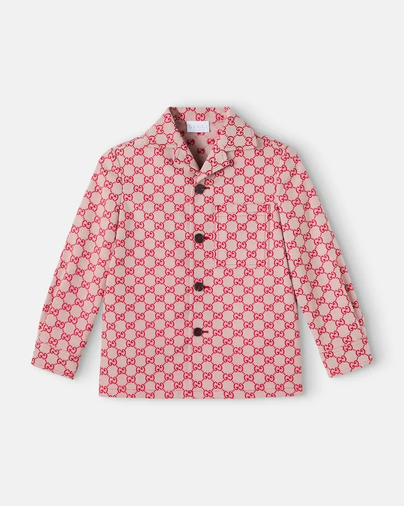 Gucci Jacke GG aus Canvas Rot