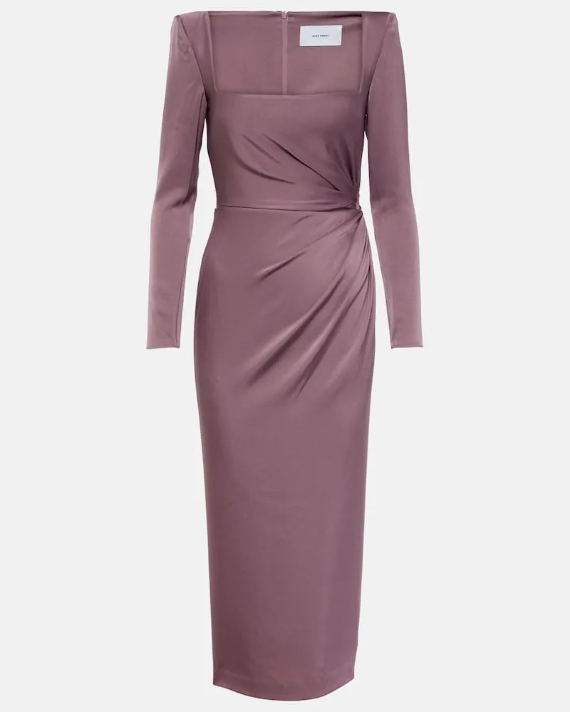 Alex Perry Midikleid aus Satin Rosa