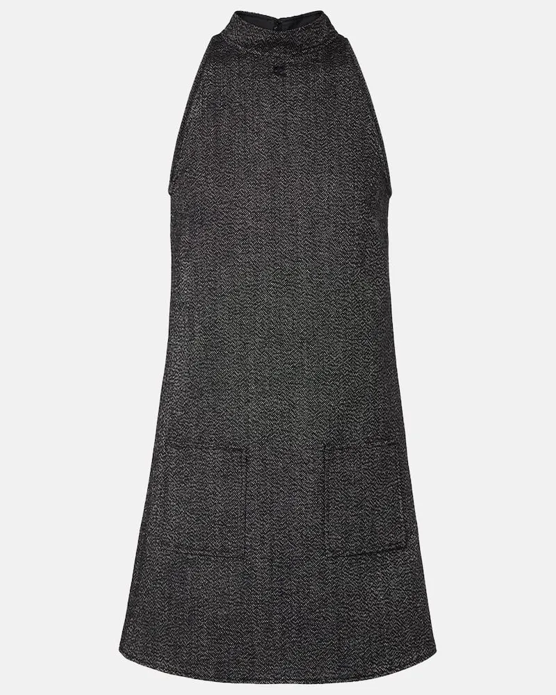 Courrèges Courrèges Minikleid Heritage aus Wolle Schwarz