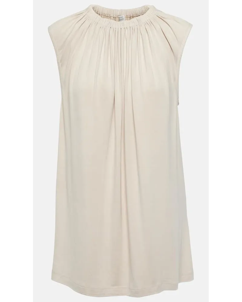 Totême Top aus Jersey Beige