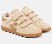 Sneakers Beth aus Veloursleder mit Shearling