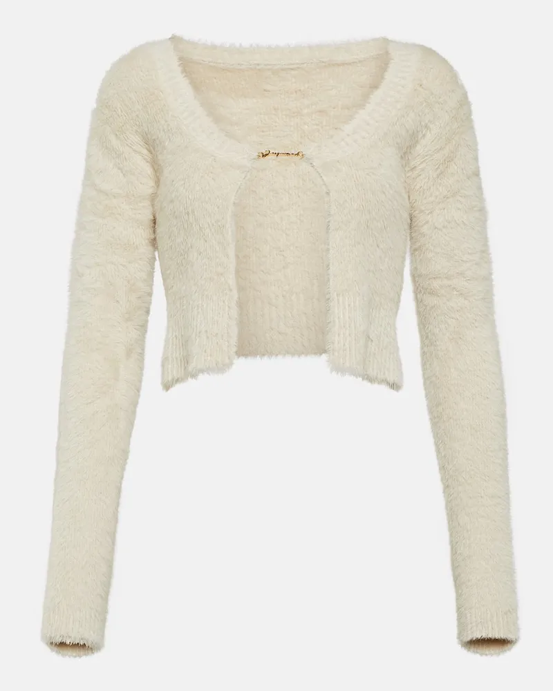 Jacquemus Cardigan La Maille Neve Manches Longues Weiß