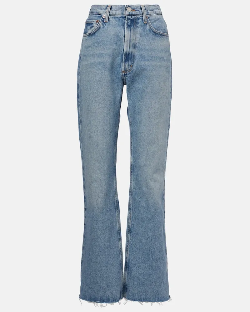 AGOLDE High-Rise Flared Jeans Leena Blau