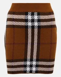 Burberry Minirock aus Wolle Multicolor