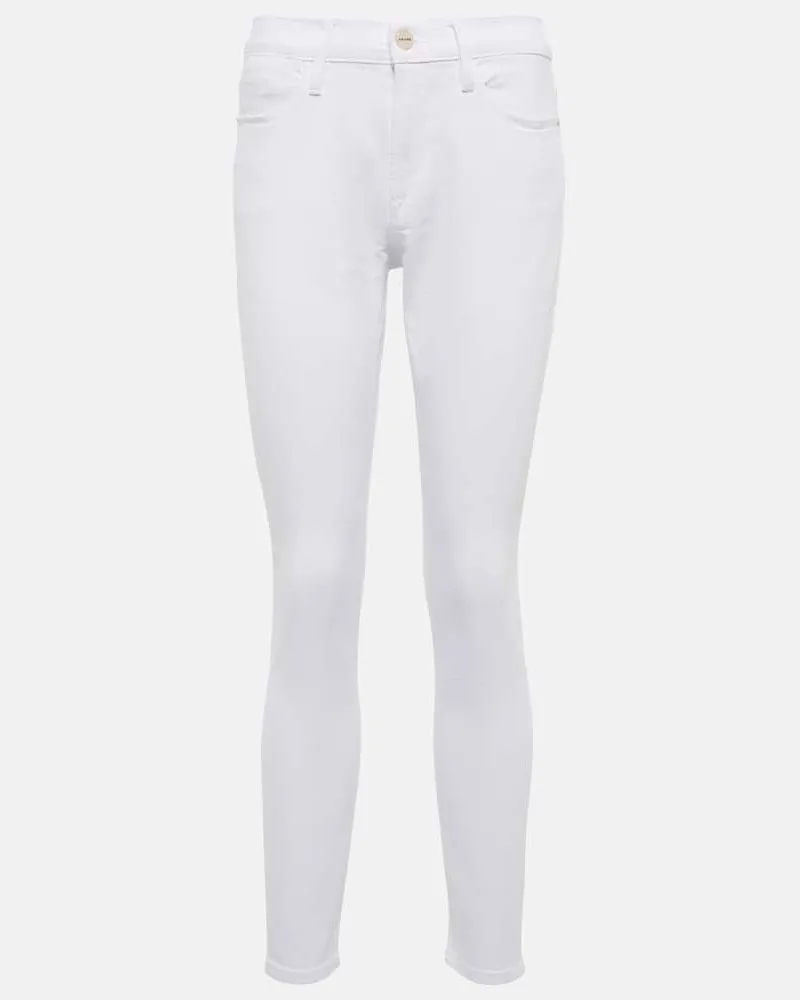 Frame Denim High-Rise Jeans Le High Skinny Weiß