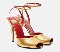 Sandalen La Scandale 110 aus Metallic-Leder