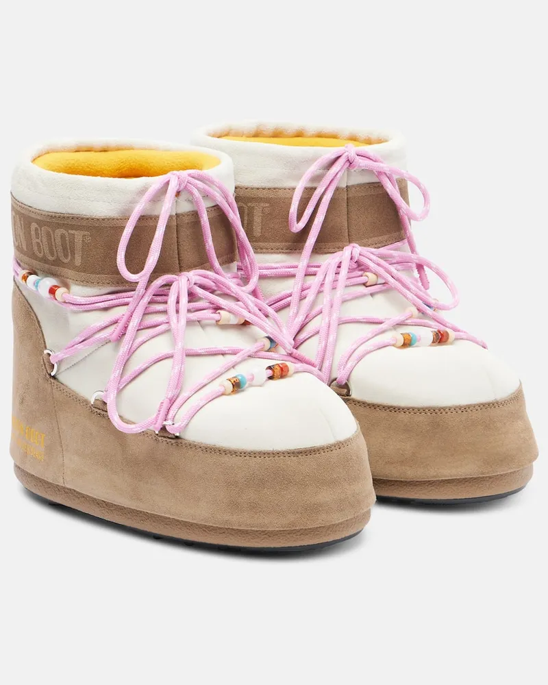 Moon Boot X Guest in Residence Schneestiefel Icon Low Braun