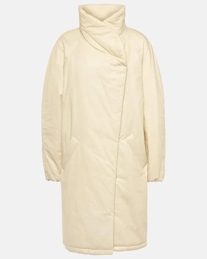 Isabel Marant Mantel Dakota aus einem Baumwollgemisch Weiß