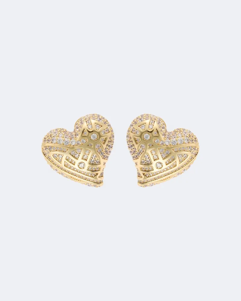 Vivienne Westwood Ohrringe Evangeline mit Kristallen Gold