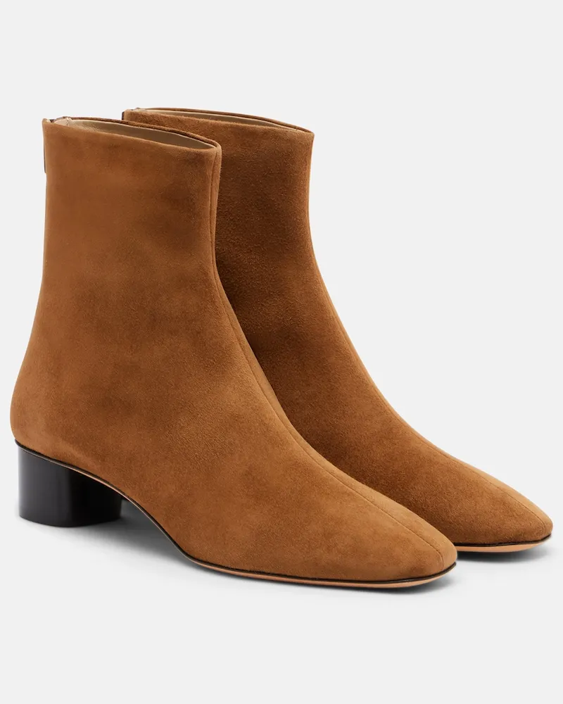 Le Monde Béryl Le Monde Béryl Ankle Boots Carole aus Veloursleder Braun