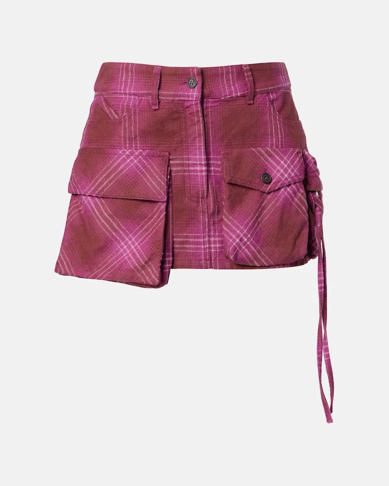 ATTICO Minirock Fay aus einem Baumwollgemisch Violett