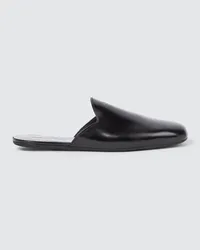 Prada Slippers aus Leder Schwarz