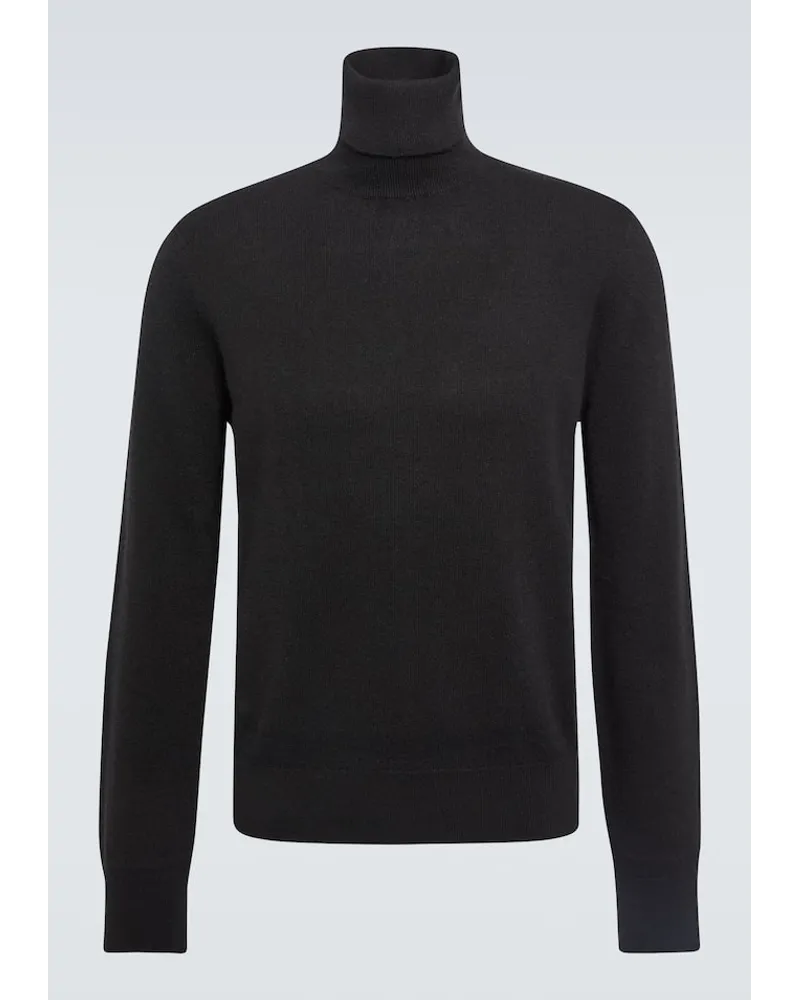 The Row Rollkragenpullover Starnes aus Kaschmir Schwarz