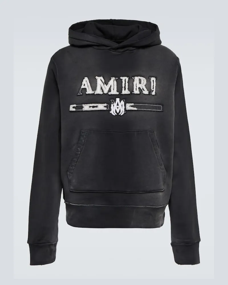 Amiri Hoodie aus Baumwolle Schwarz