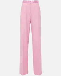 Nensi Dojaka Gerade High-Rise-Hose Pink