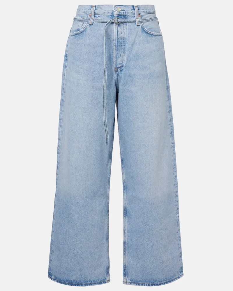 AGOLDE Wide-Leg Jeans Emmi Blau