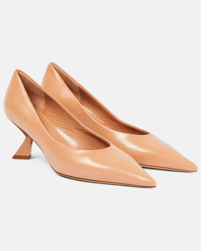 Nensi Dojaka Pumps aus Leder Rosa