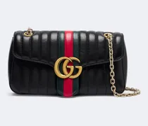 Schultertasche Jetset GG Marmont Medium aus Leder