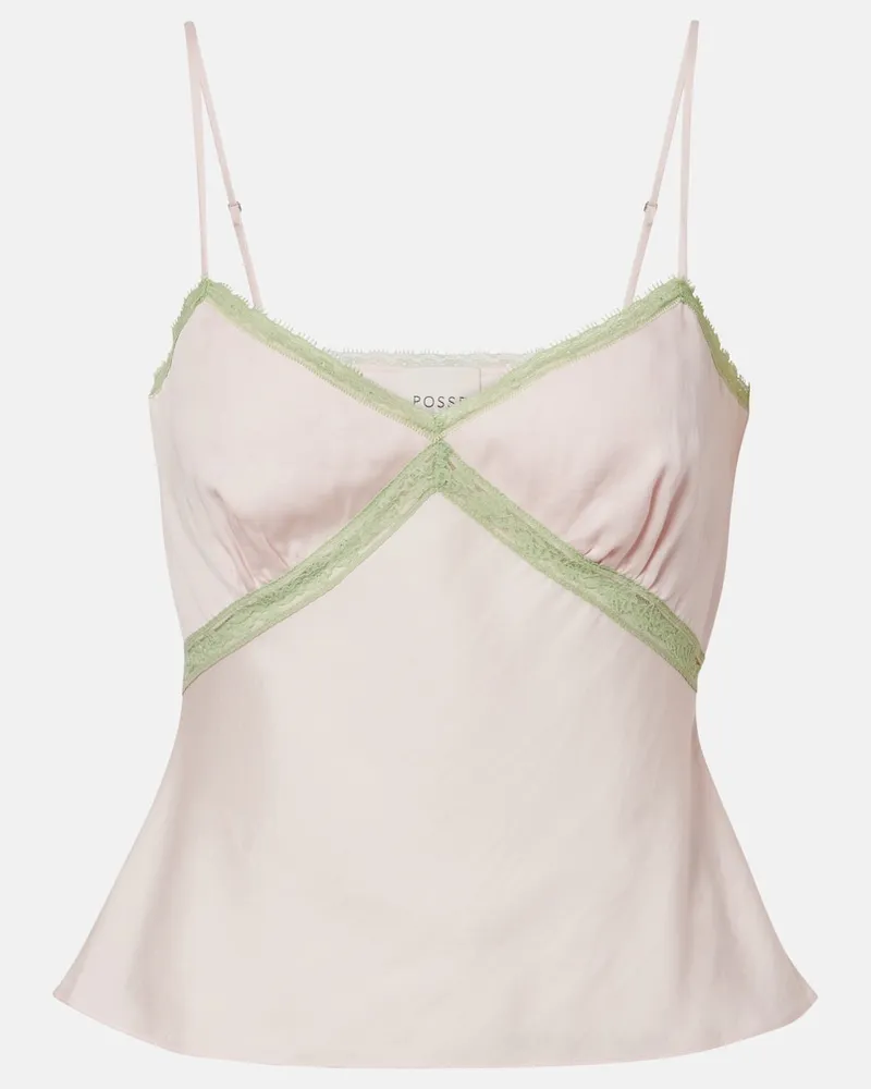 Posse Top Perla mit Spitze Rosa
