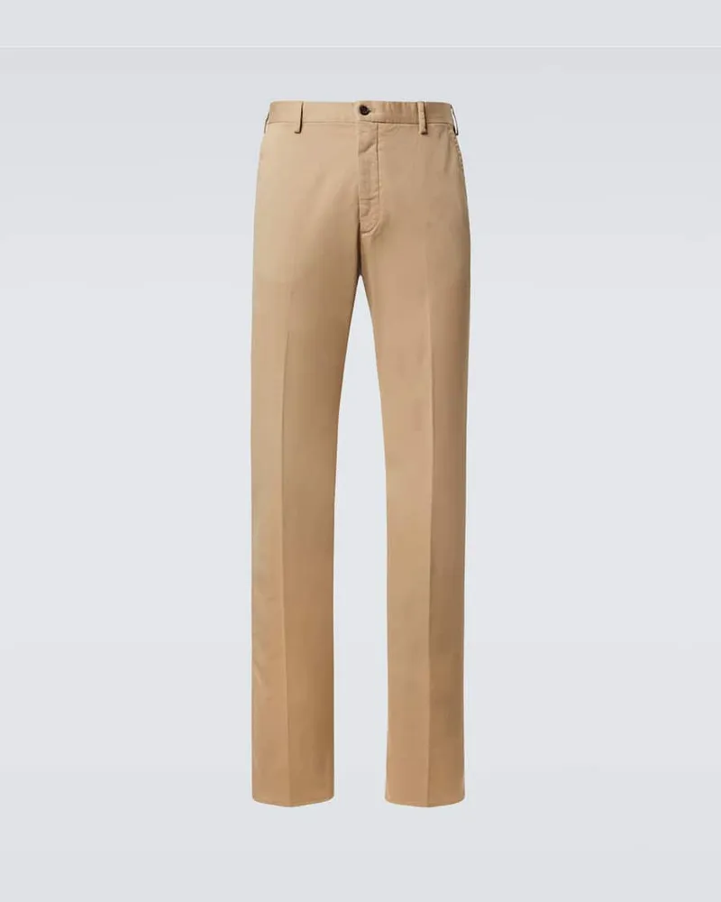 Slowear Gerade Hose aus Baumwolle Beige