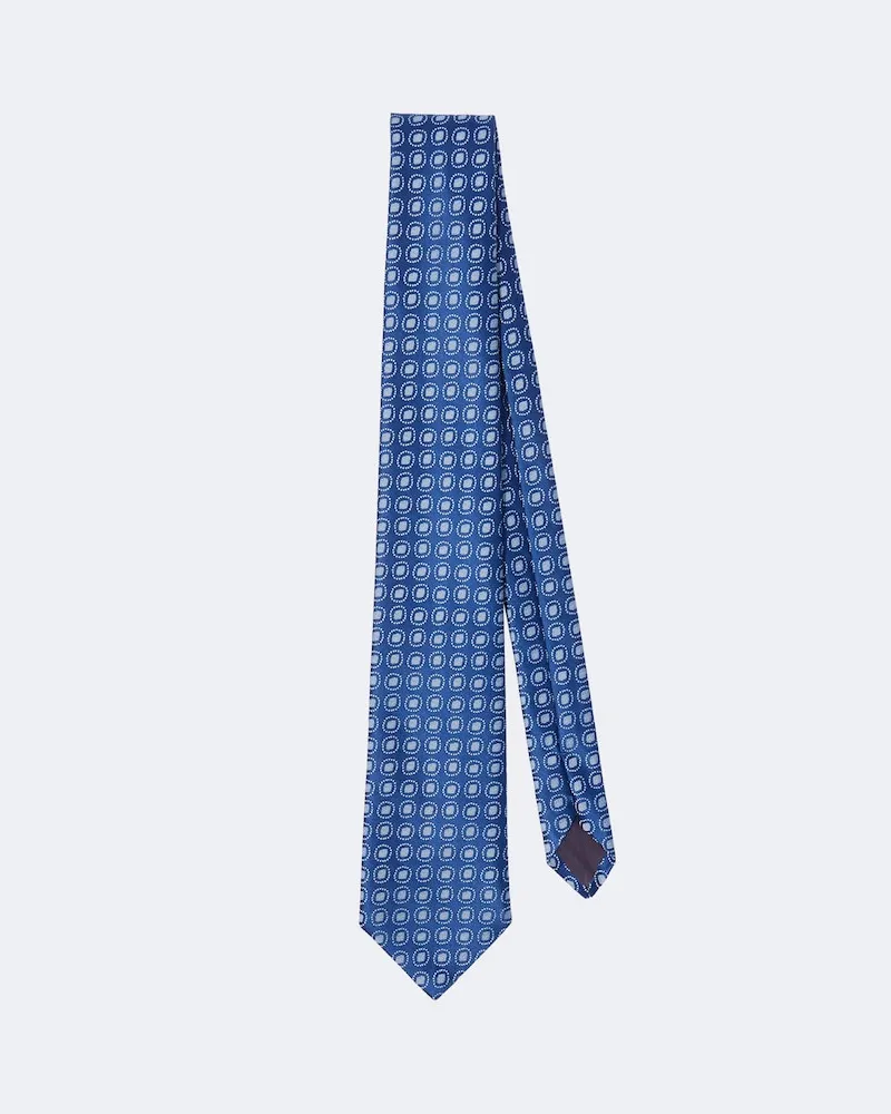 Charvet Krawatte aus Seiden-Jacquard Blau