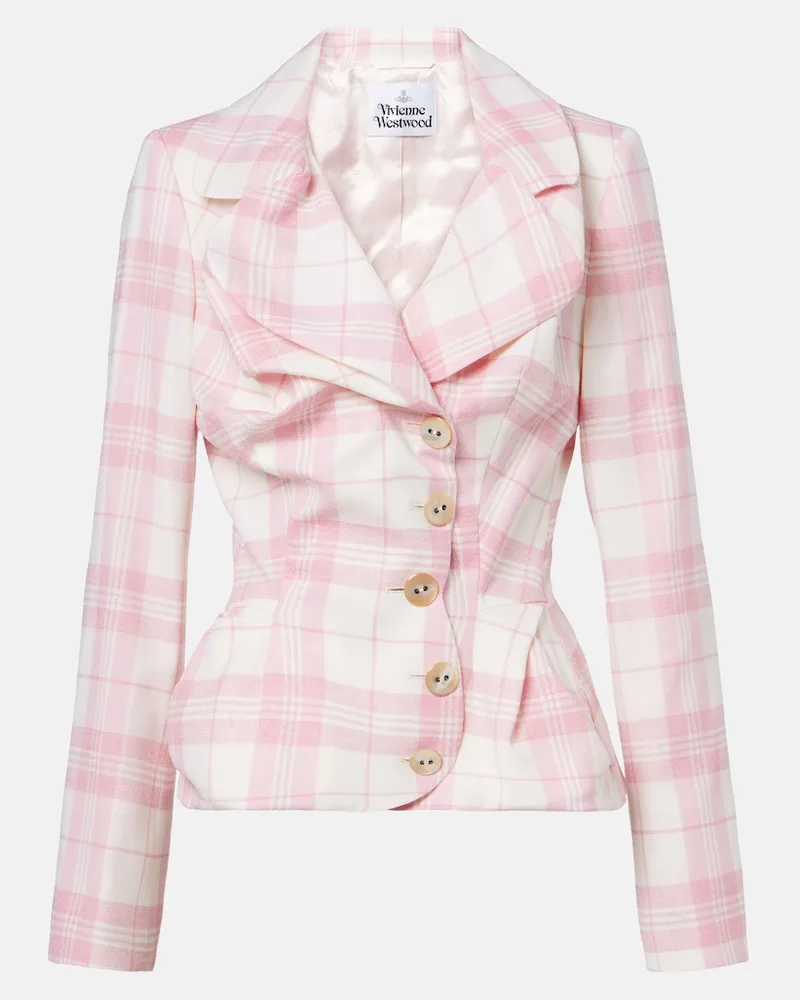 Vivienne Westwood Blazer aus einem Wollgemisch Rosa