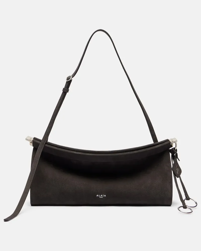 Alaïa Alaïa Schultertasche Le Click East West Medium Grau