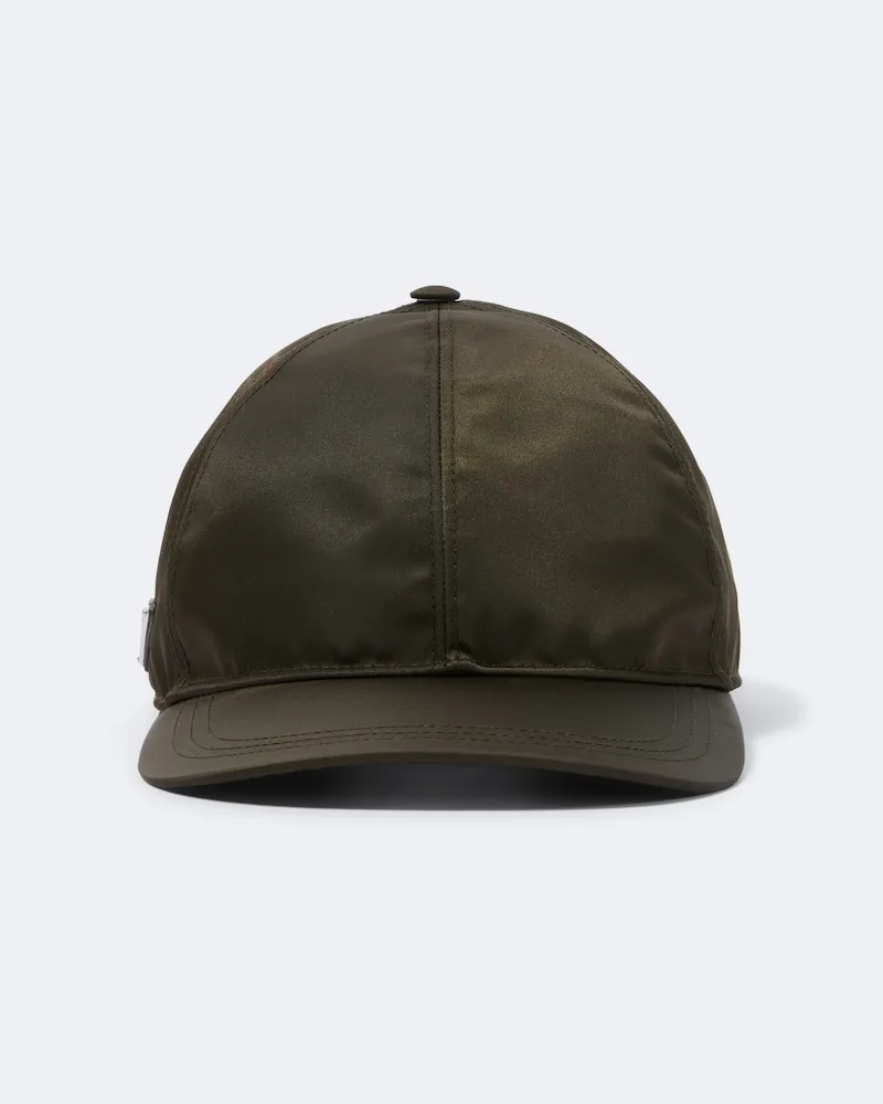 Prada Baseballcap aus Re-Nylon Grün