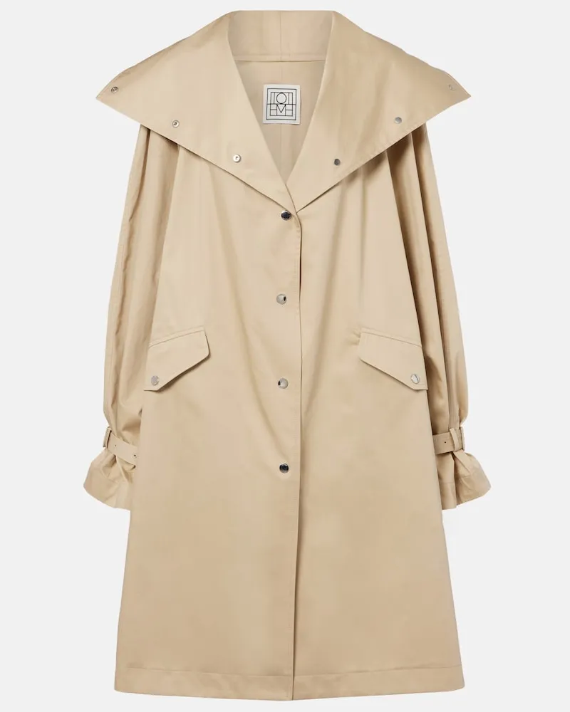 Totême Trenchcoat aus Baumwolle Beige
