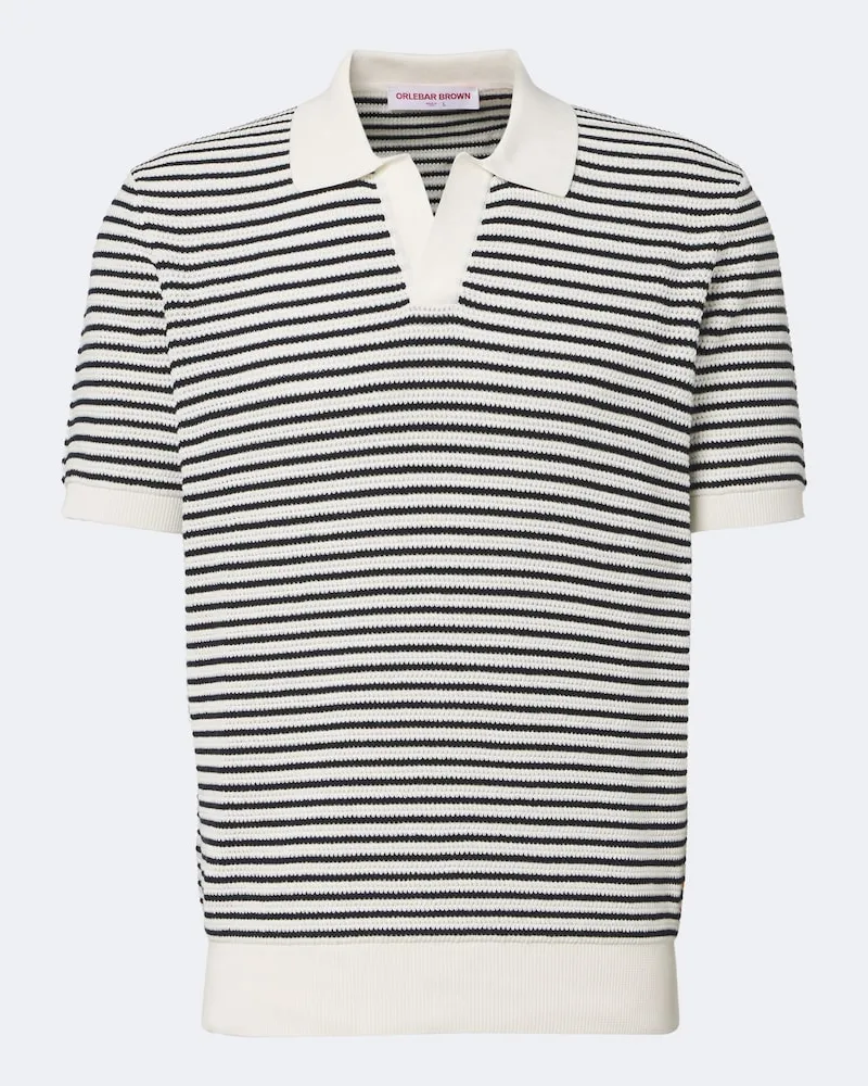 Orlebar Brown Poloshirt Horton aus Baumwolle Blau