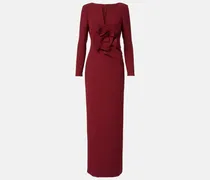 Verziertes Abendkleid aus Crêpe