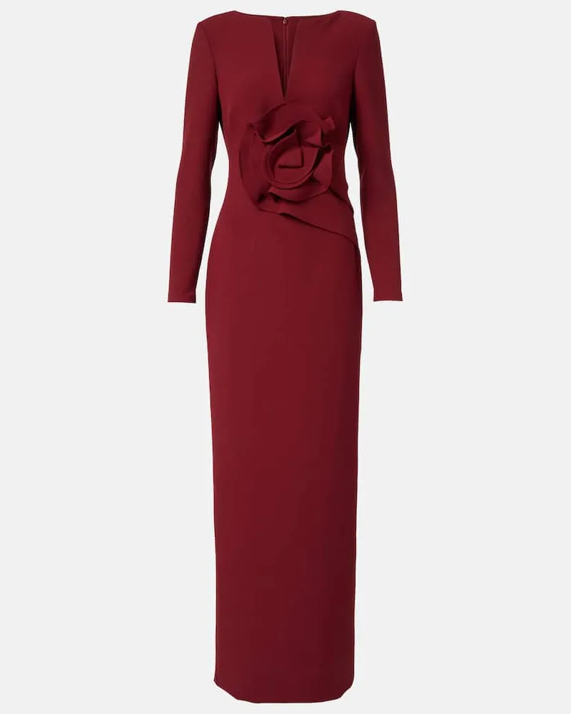 Roland Mouret Robe aus Crêpe Rot