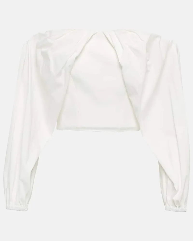Maticevski Cropped-Top Weiß