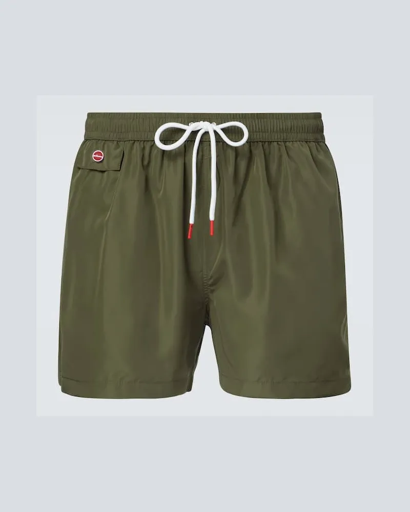 Kiton Badeshorts Grün