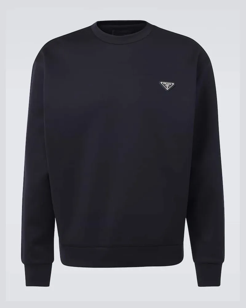 Prada Sweatshirt aus Jersey Blau